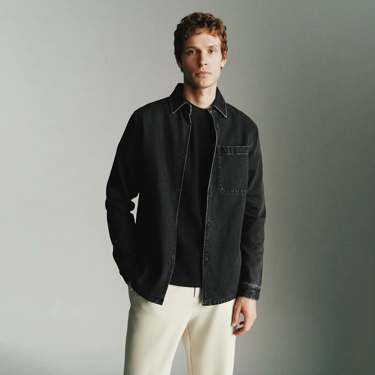URBAN REVIVO Shirts Men Dark Gray-2