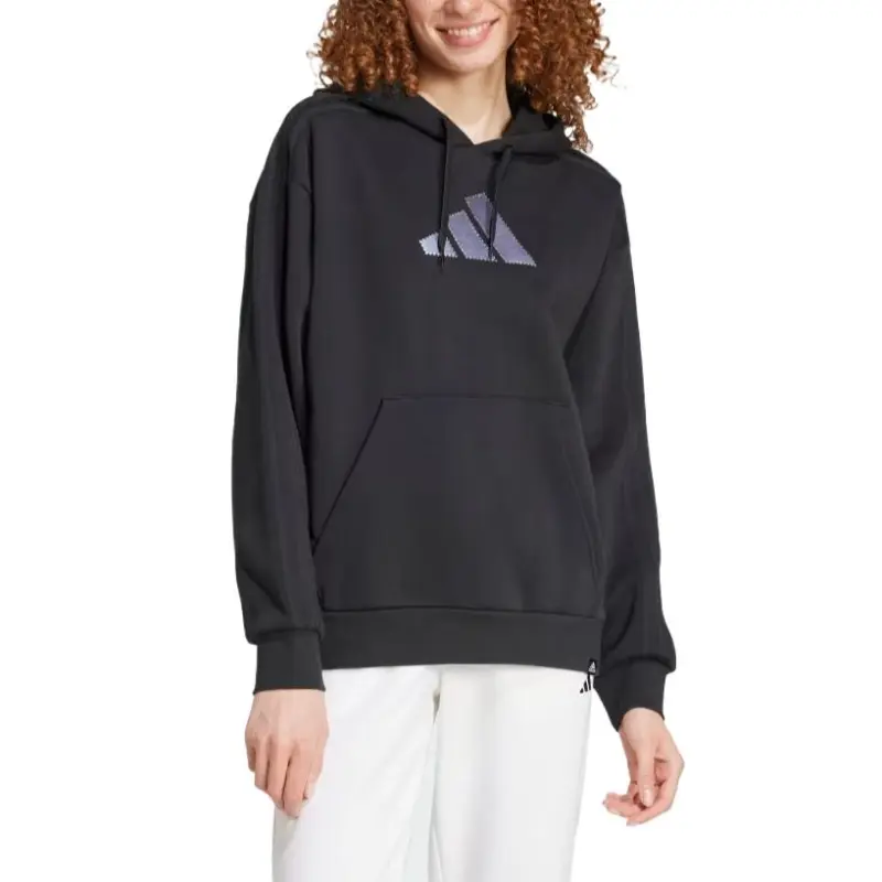 Adidas Free Shipping With AdiClub Holiday Graphic 3 Stripes Oversized Hoodie-1