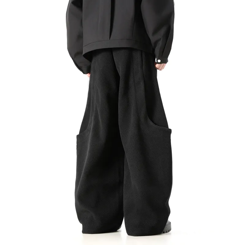 CUWU Casual Pants Unisex Black-5