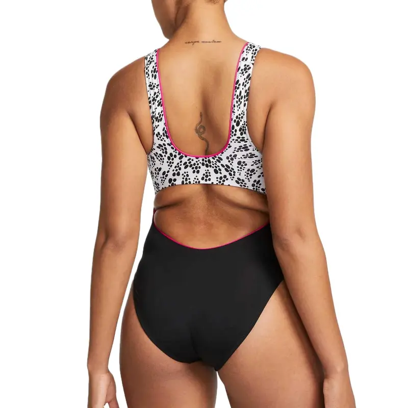 Nike Party Dots Cheeky One-piece Swimsuit Women's White-1