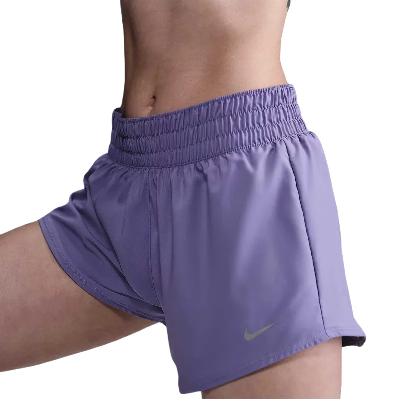 Nike One Women's Dri FIT Mid Rise 3' Brief Lined Shorts-1