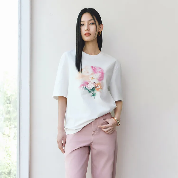 PEACEBIRD T Shirt Women's White-2