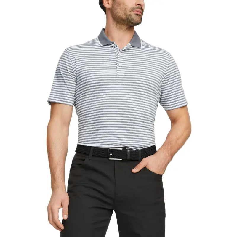 PUMA Polo Shirts Men Gray 01-2