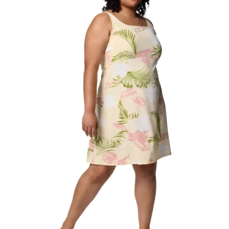 Columbia PFG Freezer Sleeveless Dress Women's Lemon-3