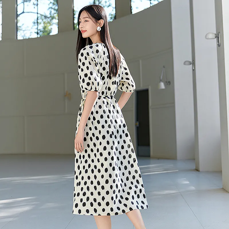 JZ. ANNAKRO Short Sleeved Dresses Women's Floral Raw White-5