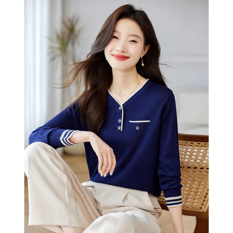 Love Elaine Knitwear Women's Blue-4