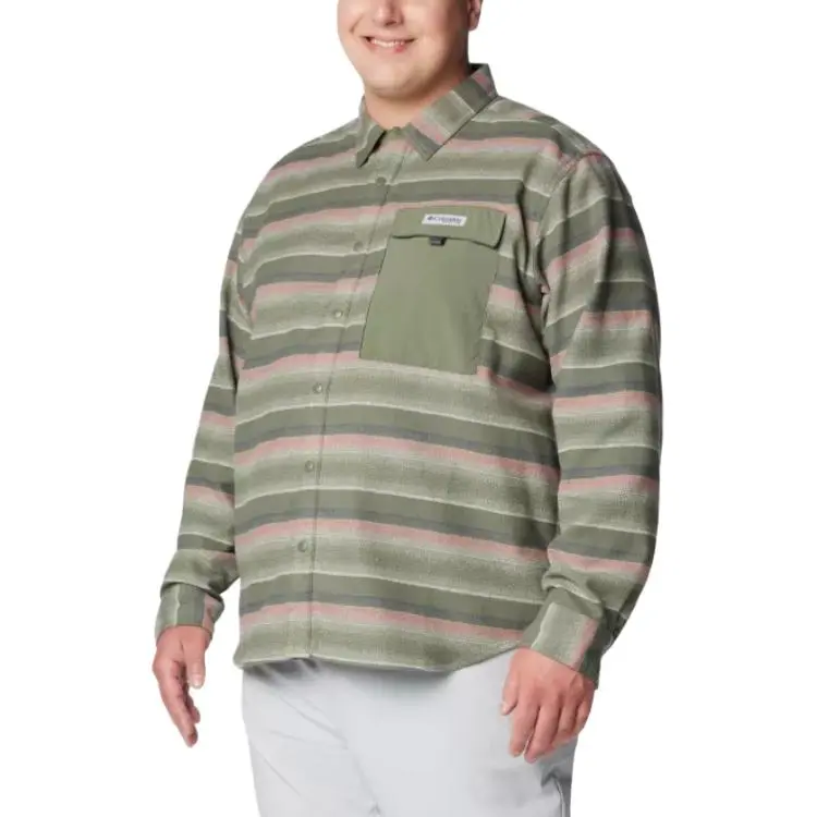 Columbia PFG Uncharted Overshirt Shirt Men's Grass Green-2