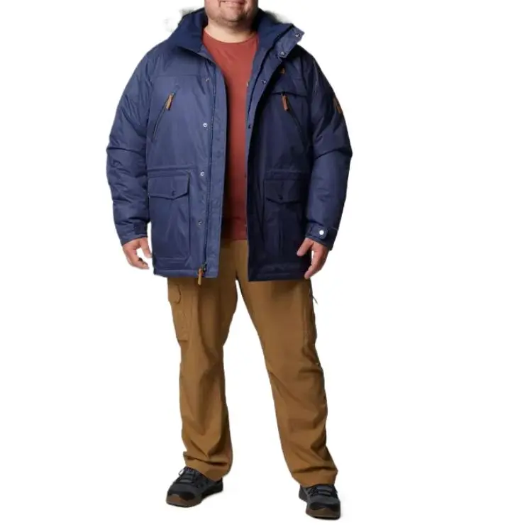Columbia Omni-Heat Barlow Pass TurboDown Jacket Men's University Marine-3
