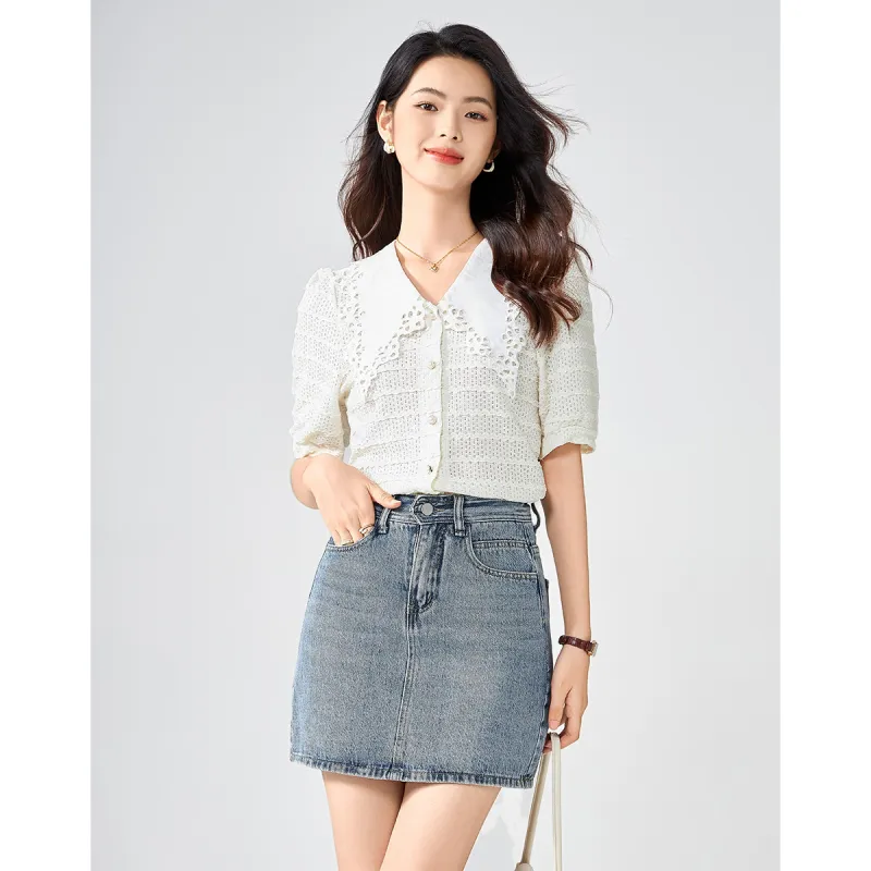 Love Elaine Shirt Women's Apricot-2