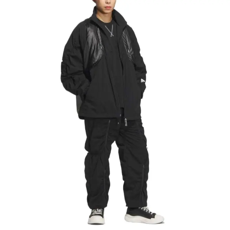Adidas Jackets Coats Unisex Black/Bright White-2