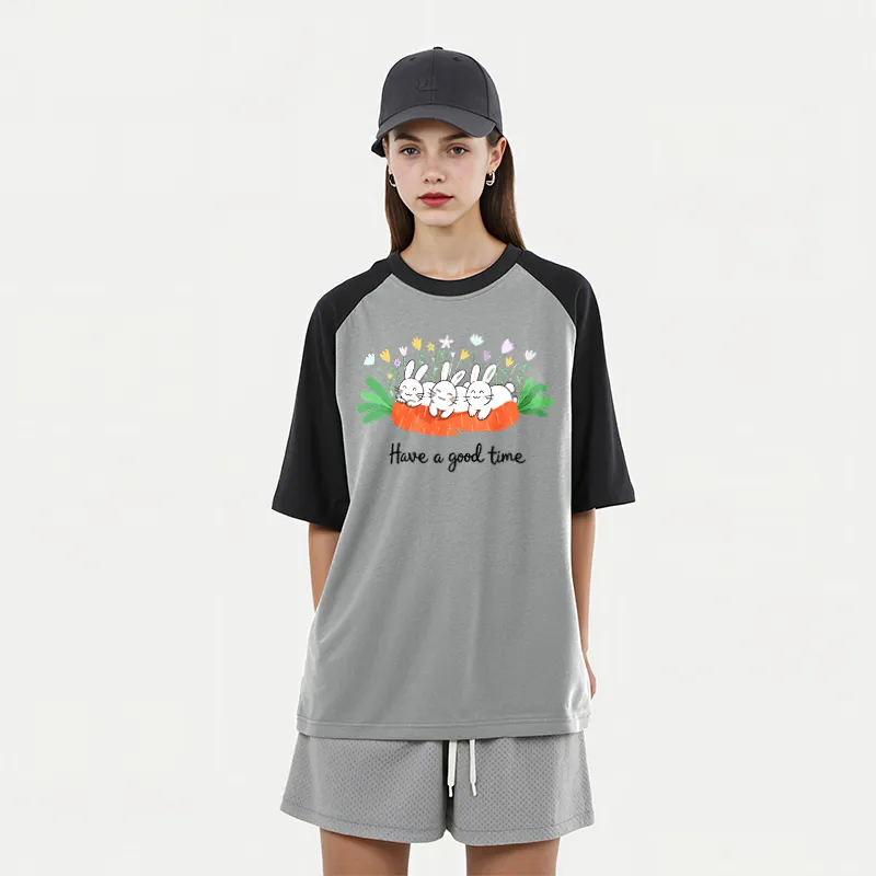 FAIRWHALE Drop Shoulder Sleeve T Shirt Women's-14