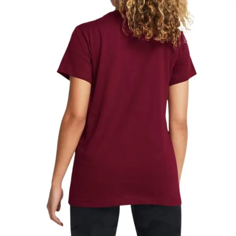 Under Armour Rival T Shirt Women's Burgundy-3