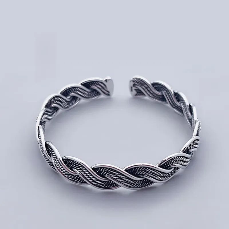 FUYUFU 999 Fine Silver Bangles Women's-2