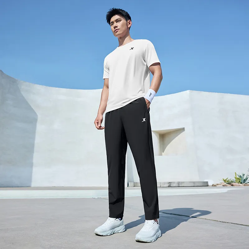 XTEP Casual Pants Men's Jet Black-2