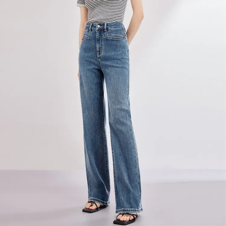 SENTUBILA Jeans Women's Denim Dark Blue-2