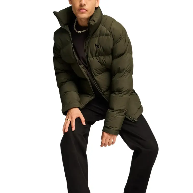 PUMA Jackets Men Olive Green-4