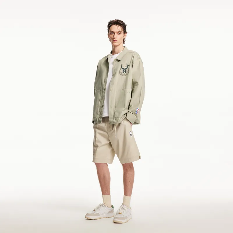 JACK JONES· x NBA JACK & JONES NBA Co brand Jackets & Coats Men's E11 Khaki-3