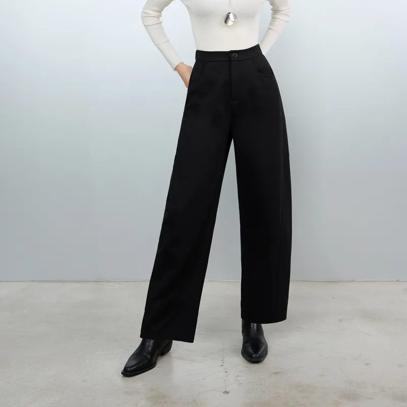 3COLOUR Casual Pants Women's Classic Black-5