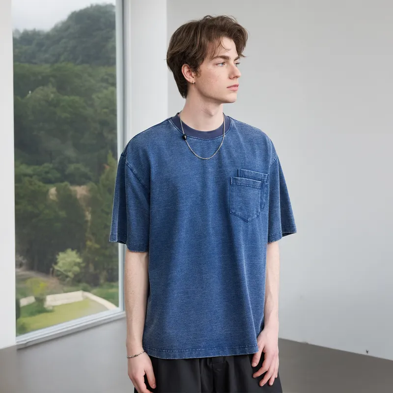 Lilbetter T Shirts Unisex Washed Blue-5