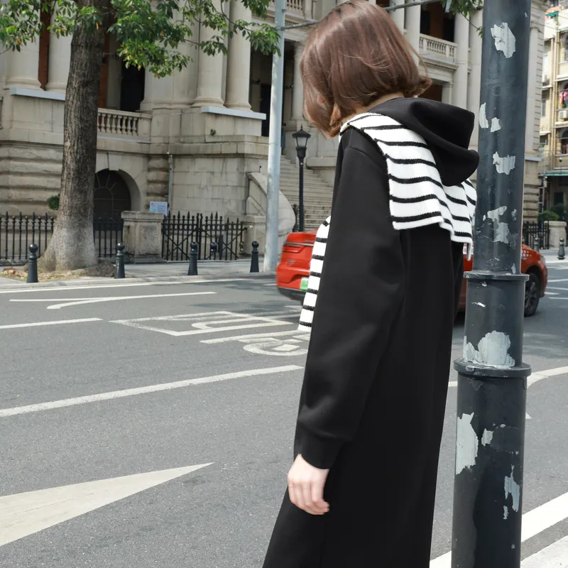 3COLOUR Long-Sleeved Dresses Women's Black-2