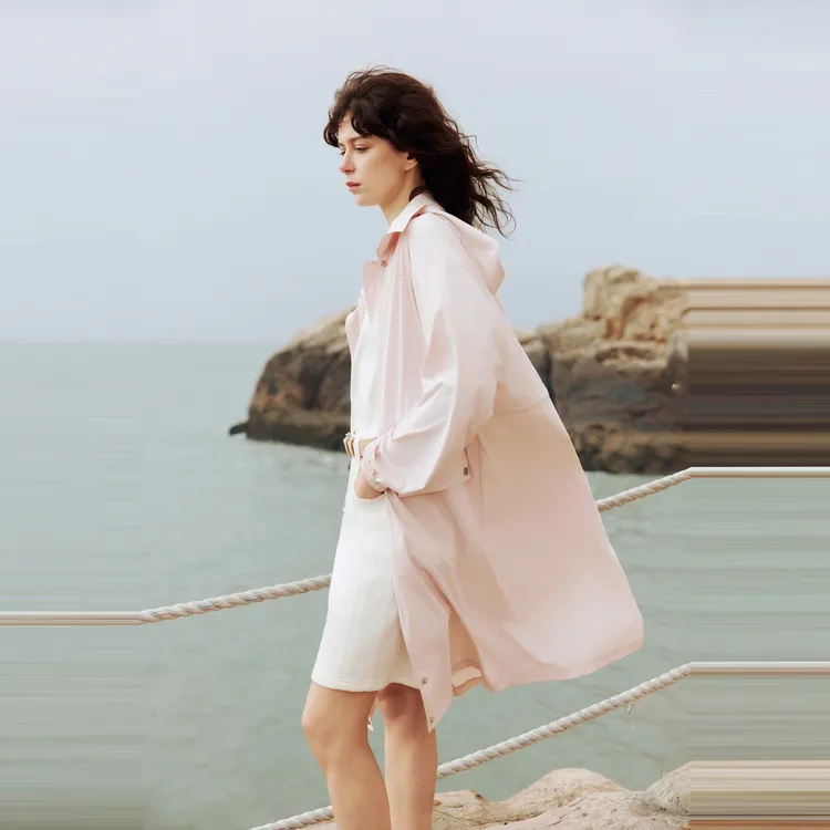 ELLE Sun Protection Coat Women's Pink-2