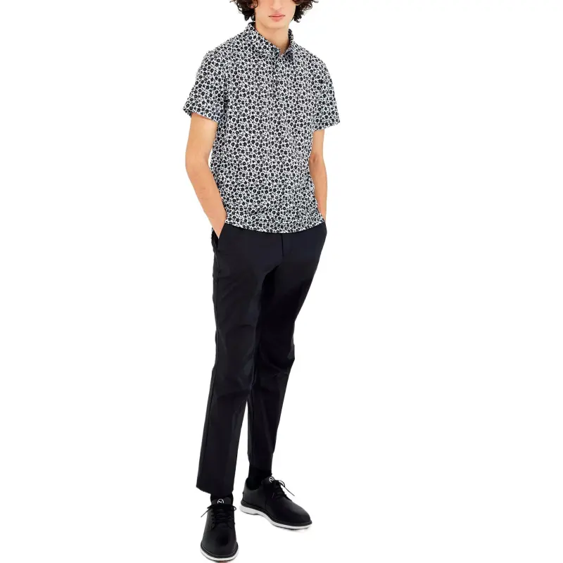 PUMA AOP SB Botanic Polo Shirt Men's Black-3