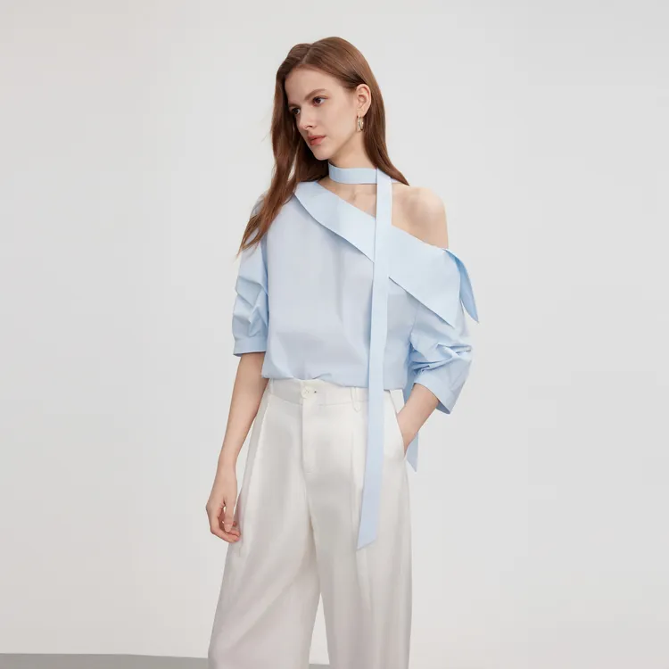 ELLE Shirts Women's Blue-4