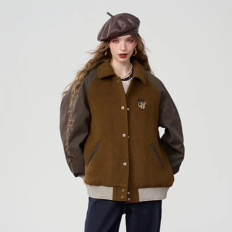 ELF SACK Coat Women's Hobo Dark Coffee-5