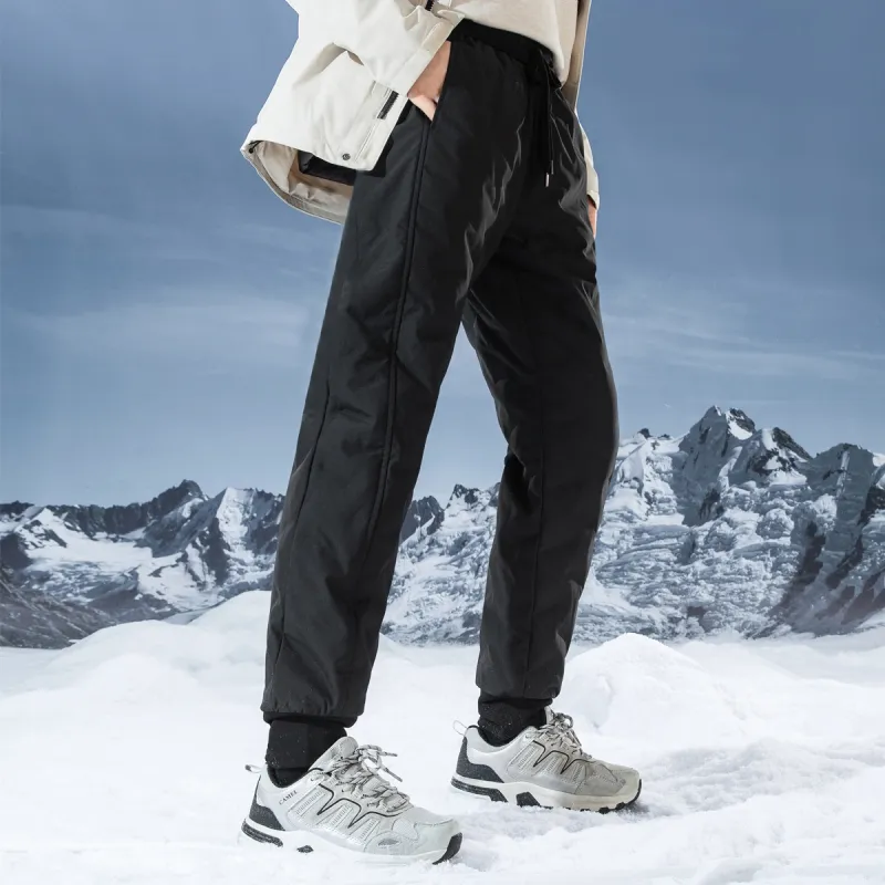 Red Bean Down Pants Unisex Black-2