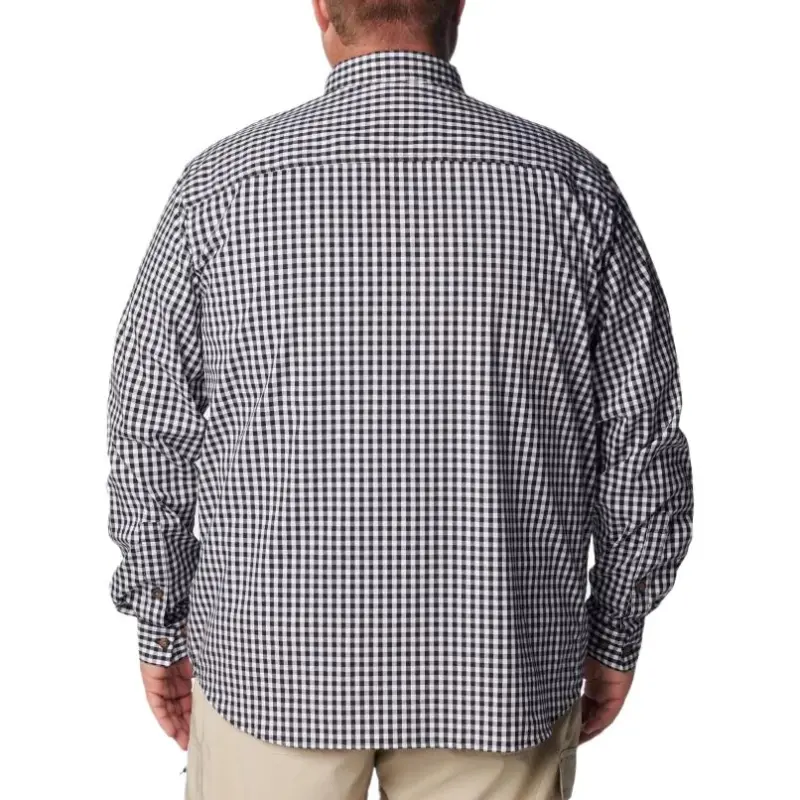 Columbia Men’s Rapid Rivers™ II Long Sleeve Shirt - Big Shirt Men's Black Everyday Plaid-1