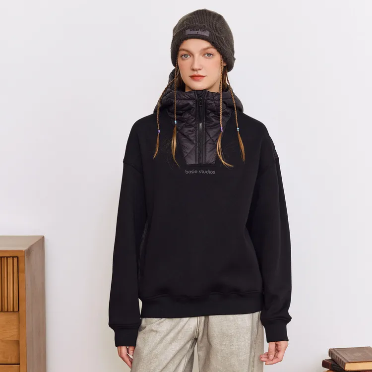Bosieagender Sweatshirts Men Black-3