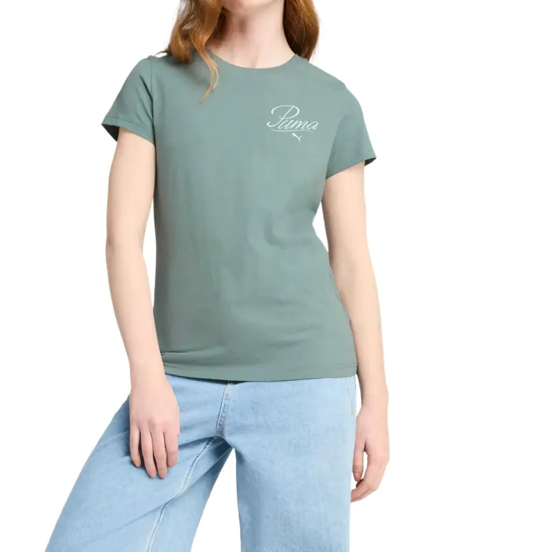 PUMA T-Shirts Women's Green-2