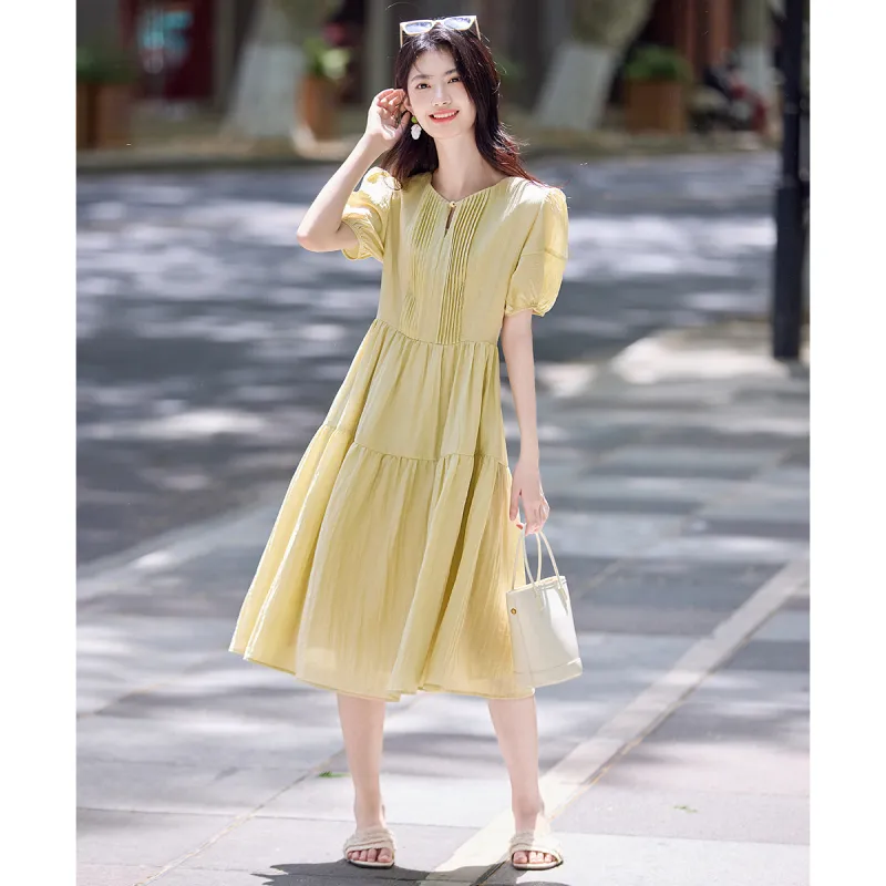Still Quiet Short Sleeved Dress Women's-3