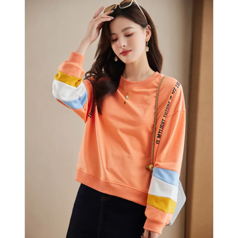 Like The Age Of Water Sweatshirt Women's Orange-1