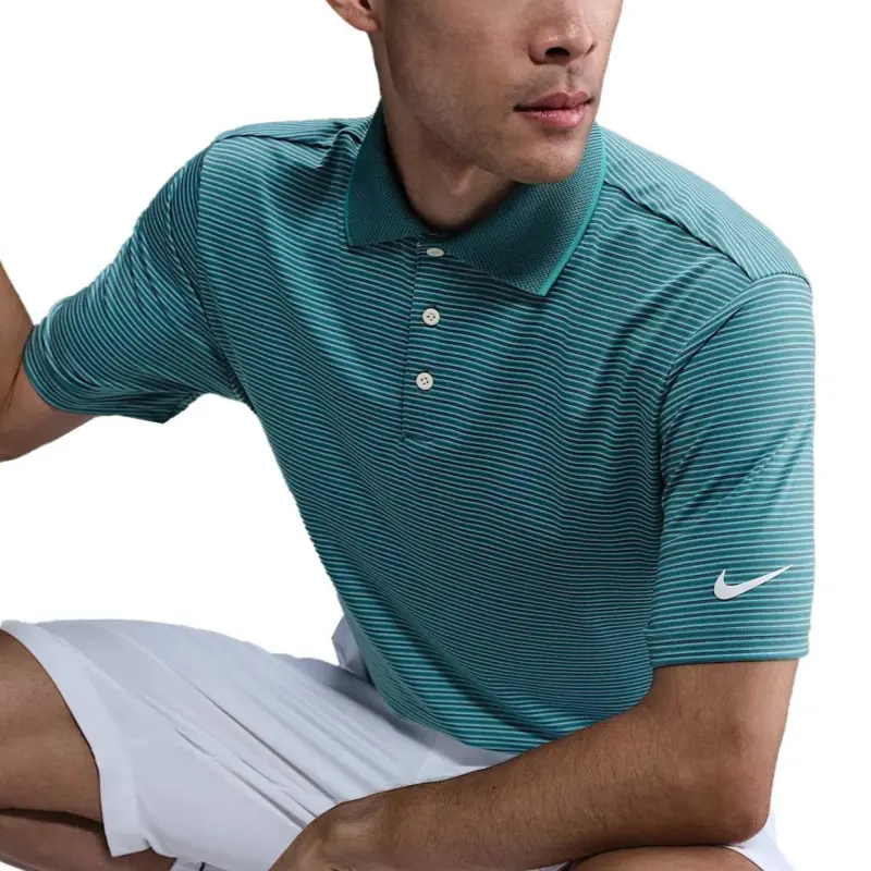 Nike Dri FitSwoosh Nike Tour Golf Clothing Men's Mineral Cyan/Light Ivory-2