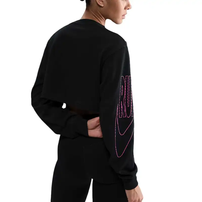 Nike After Dark Tour Women's Oversized Long Sleeve Cropped T Shirt-1
