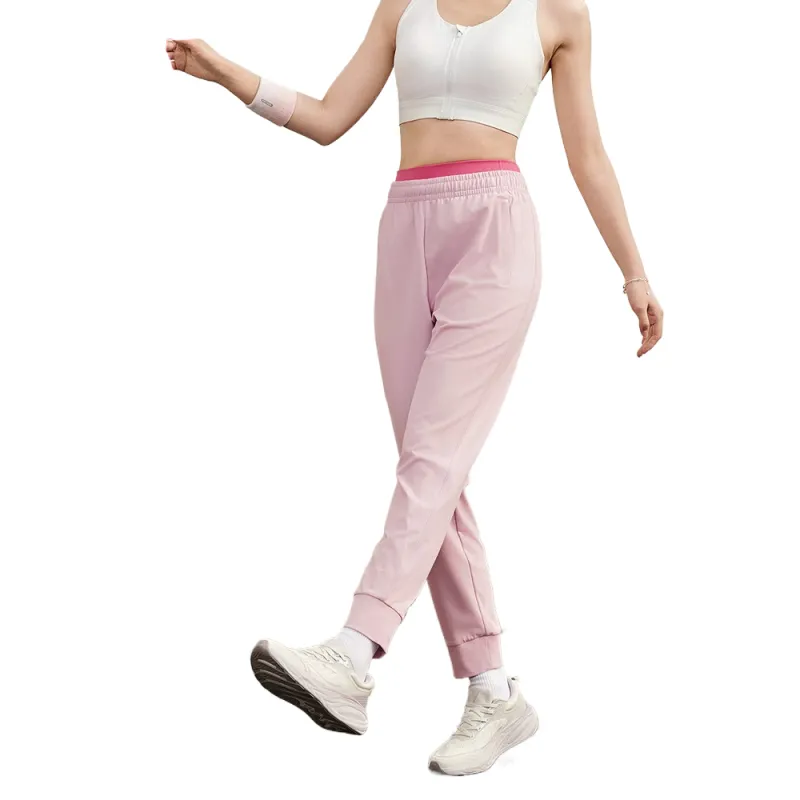 QIAODAN Casual Pants Women's Peony Pink-4