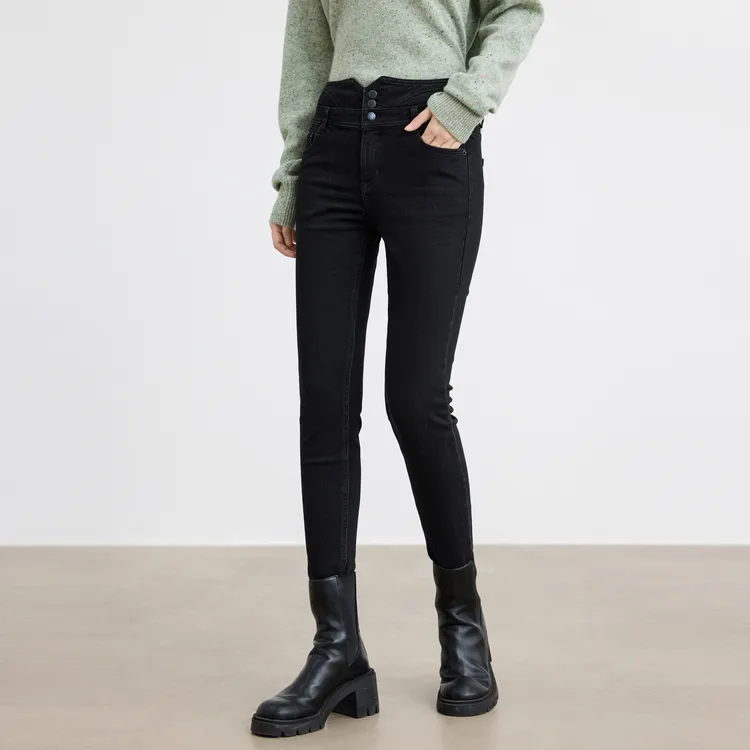 SHUIYUNJIAN Jeans Women's Black-3