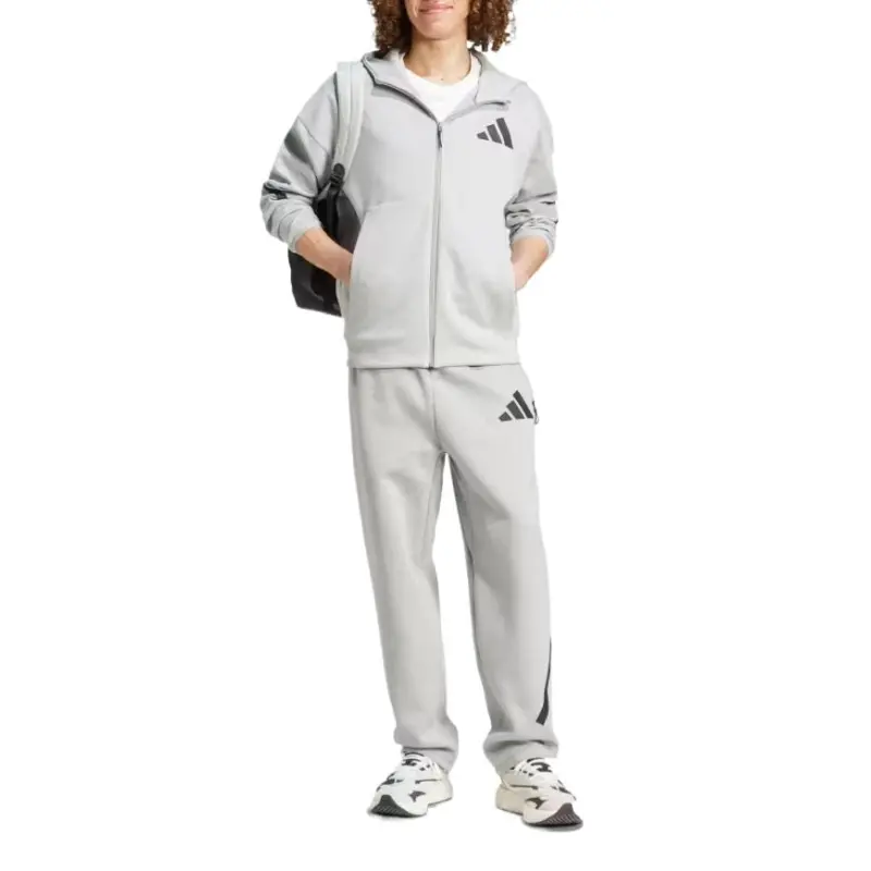 Adidas Casual Pants Men's Medium Gray Heather Flower-3