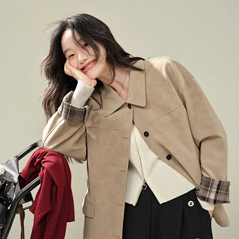 KUOSE Leather Jackets Women's-5