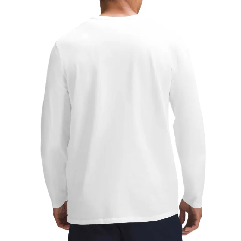 Lululemon Cotton Jersey Long Sleeve Shirt Men's White-1