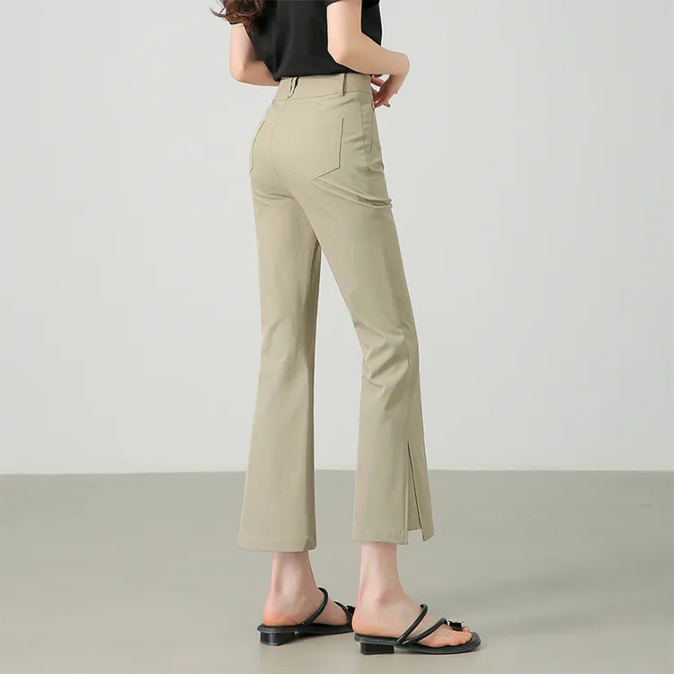 SENTUBILA Casual Pants Women's Khaki-4