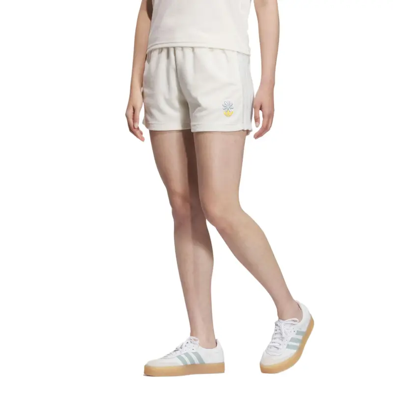 Adidas Originals 3 Stripes Sports Shorts Women's Pink White-2