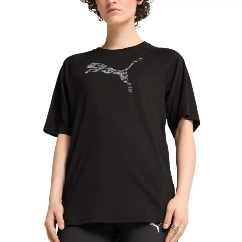 PUMA Evo Raglan Sleeve T Shirt Women's Black-2