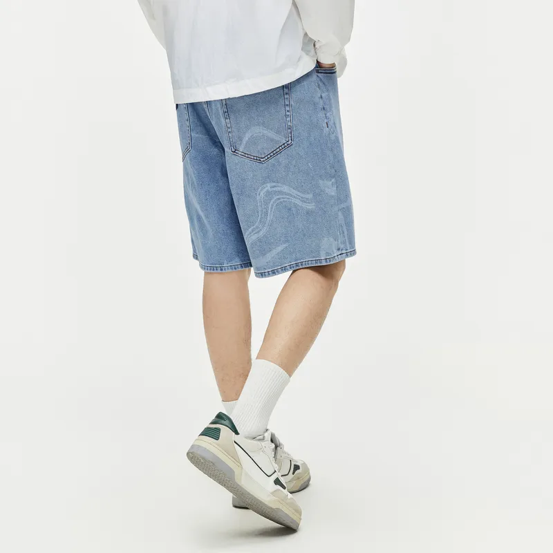 GXG Denim Shorts Men's Light Blue-3