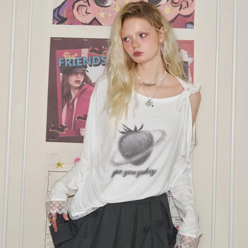 ELF SACK T Shirt Women's Lace White