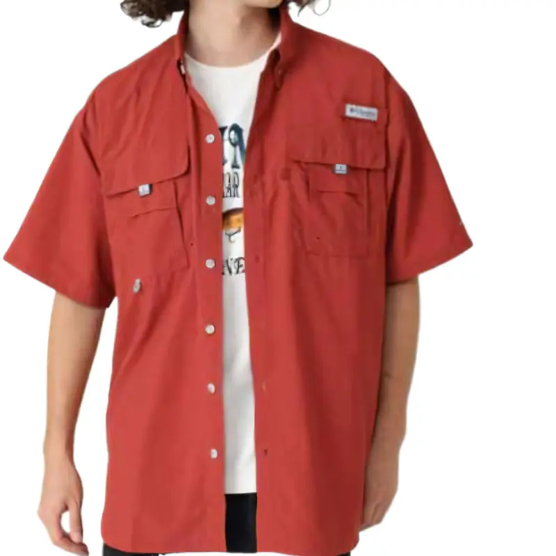 Columbia Bahama Shirt Men's Deep Red-4