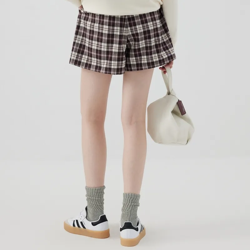 Teenie Weenie x &PACAIN Casual Shorts Women's Burgundy-4