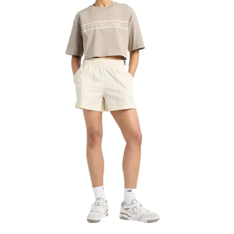 New Balance Utility Cargo Shorts Women's Beige-4