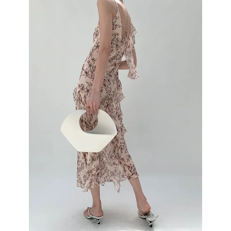 TOUCH MISS Sleeveless Dress Women's Apricot Floral-1